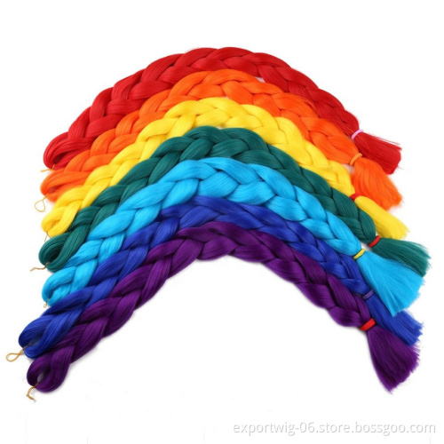 Synthetic Jumbo Braiding Hair Extension 82 INCH Crochet Hair Ombre Color Jumbo  Braids Attachment Hair